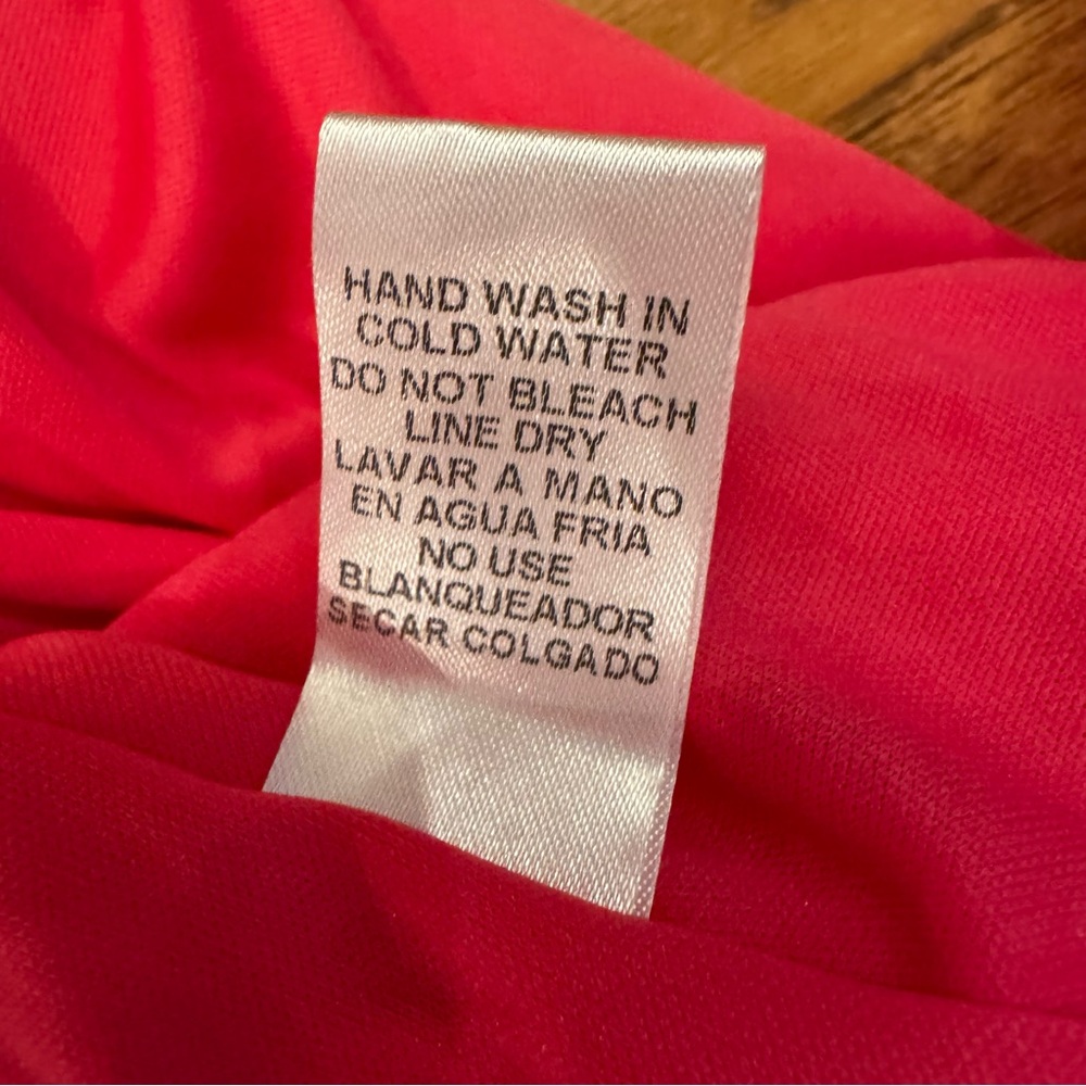 Entro Fuchsia Tiered Halter Flowy Maxi Dress Lined Women Size Large NWT - Picture 13 of 16